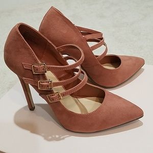 Shoedazzle pink mauve pumps size 7